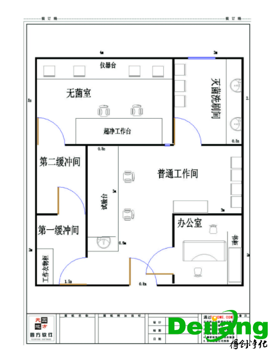 微生物實(shí)驗(yàn)室平面結(jié)構(gòu)