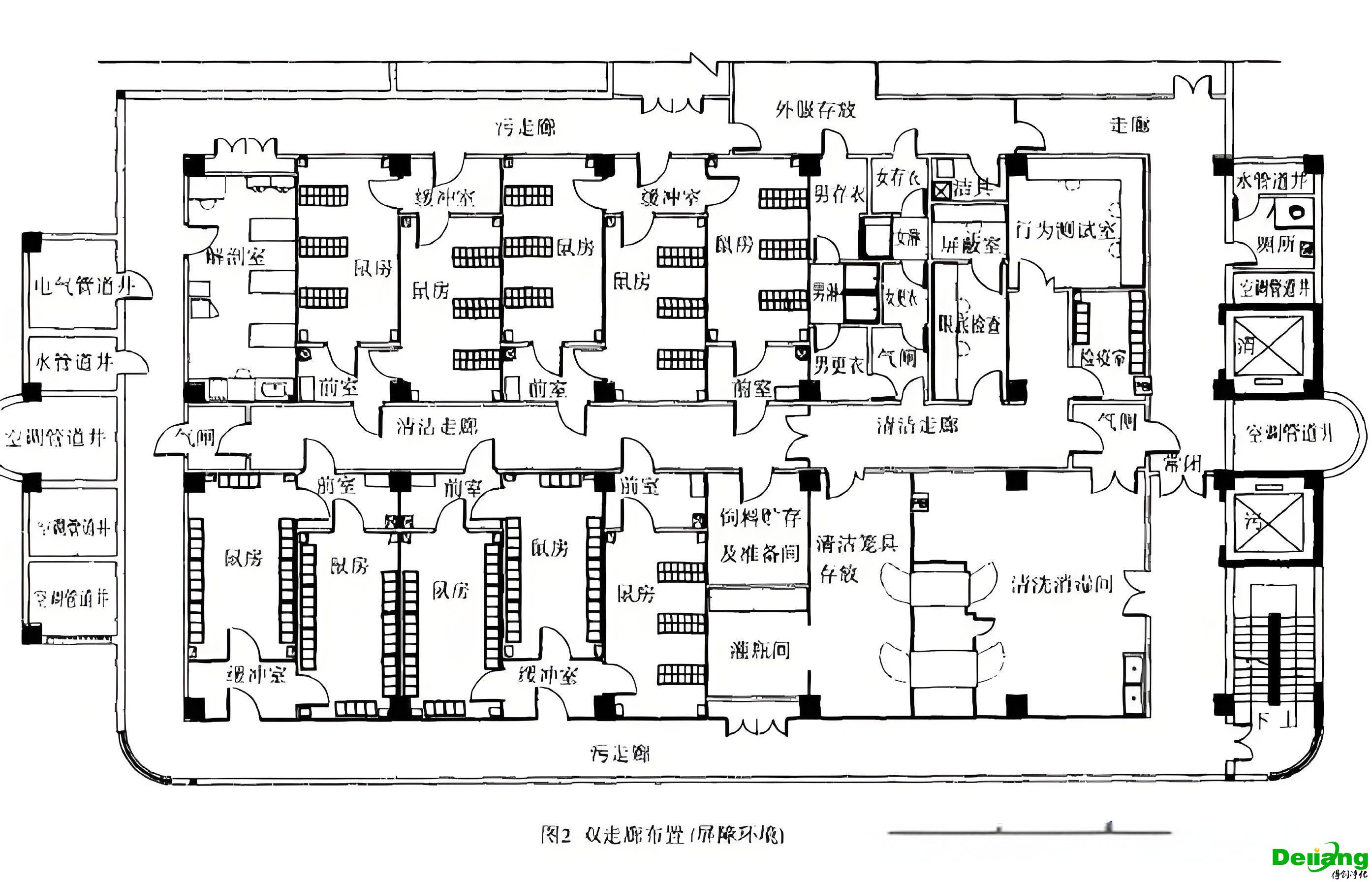 動物實(shí)驗(yàn)室平面布局圖